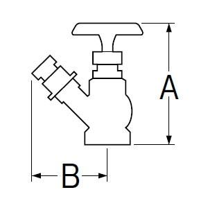 三栄水栓製作所 差込45°消火栓 圧力0.5MPa用 呼び:50 V18-50_2