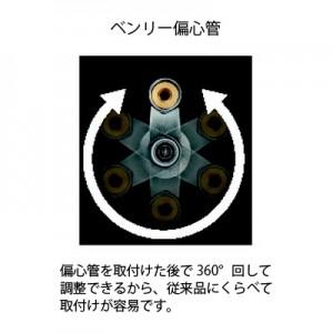 三栄水栓製作所 ベンリー偏心管 流量調節・ストレーナ内蔵 水抜付 寒冷