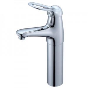 三栄水栓製作所 シングルワンホール洗面混合栓 節水水栓 ポップアップ・ゴム栓なし 泡沫吐水 吐水口高さ:241mm Kiwitap K4770NJV-2T