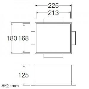 三栄水栓製作所 散水栓ボックス(床面用) ガーデニング ヘアライン仕上 補強枠・埋没防止用金具付 R81-50-180X225_1
