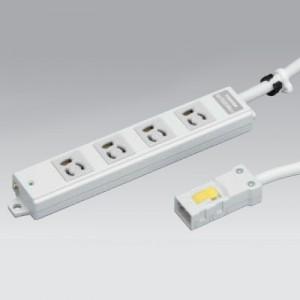 TOSHIBA（東芝） ハーネス用OAタップ4コ口抜け止め形 ケーブル長5m 15A