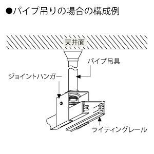 【東芝製】ダクトレール パイプ吊り伸縮ハンガー 10本セット (NDR0316) ■J-319 TOSHIBA（東芝） 伸縮パイプ吊具 VI形 長さ47〜75cm 白 NDR0316 : 電材