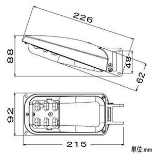 TOSHIBA - 東芝 LED防犯灯 耐塩形 新9VA印字機 使い果たすワット数9.2W 照明検出器付 昼白いこと LEDK-78930NP-LS1