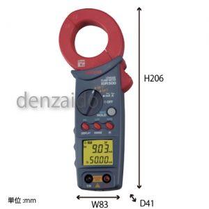 三和電気計器 クランプメータ Iorリーク測定 基準電圧(R-T間、A-N間) 交流電流(Io) 抵抗分漏洩電流(Ior) 絶縁抵抗 I0R500の画像