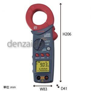 三和電気計器　クランプメータ　Iorリーク測定　基準電圧(R-T間、A-N間)　交流電流(Io)　抵抗分漏洩電流(Ior)　絶縁抵抗　I0R500