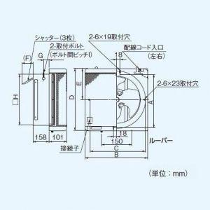 有圧換気扇 パナソニック Panasonic FY-25LSS インテリア形有圧換気扇