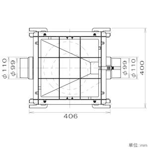 パナソニック セントラル換気ファン 天井埋込形 給気タイプ 集合住宅用 FY-100SC1A_1
