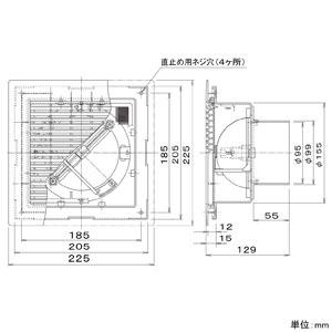 パナソニック 給排気グリル 床用 パイプ径φ100mm フィルター・風量調節板付 ライトブラウン FY-GWF043-T｜dendenichiba｜02