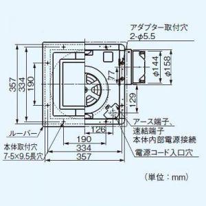 Panasonic 天井埋め込み換気扇FY32FPG7