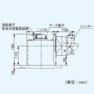 Panasonic（パナソニック） 天井埋込形換気扇 排気 低騒音形 鋼板製