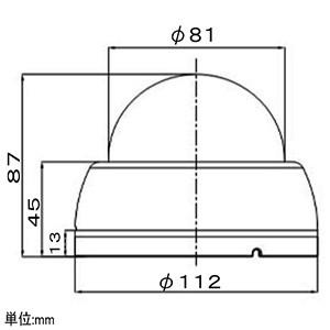 マザーツール ハイビジョンAHDドームカメラ DC12V 1/3インチカラーCMOS
