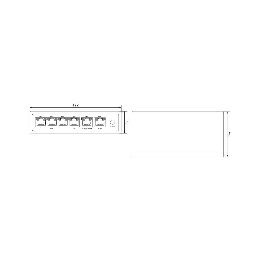 マザーツール 4chPoEスイッチングハブ MT-POE04A_2