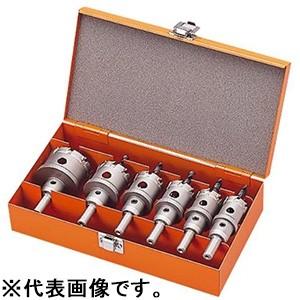 超硬ホールソー ツールボックスセット メタコアトリプル ストレートシャンク 回転専用 電気工事用 6本セット 【ハンマーコアビット】 シャンク径10mm/13mm TB-28
