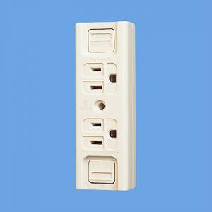 Panasonic パナソニック電工 接地15A露出ダブルコンセント仮設用