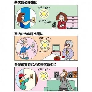 Panasonic（パナソニック） 光るチャイム 電源コード2.2m付 EC170P