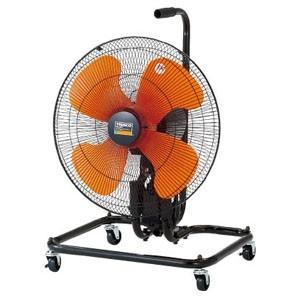 トラスコ中山 全閉式工場扇 ゼフィール キャスタータイプ アルミハネタイプ 首振式 風量3段式調整(強・中・弱) TFZPA-45C