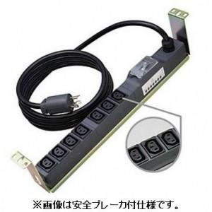 明工社 200Vコンセント 19インチラック横取付用金具付 16A 250V C13×7