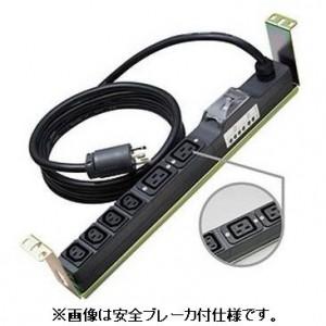 明工社 200Vコンセント 19インチラック横取付用金具付 16A 250V 6コ口