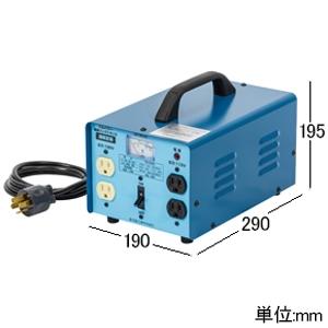 アサダ ダウントランス 容量3KVA(出力最大30A) ES046の画像