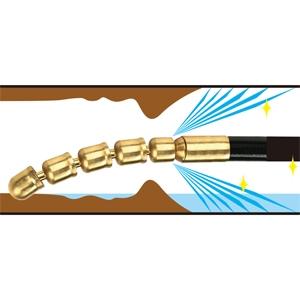 アサダ 1/4''SUS洗管ホース SUSワンタッチカプラ コック有 長さ15m