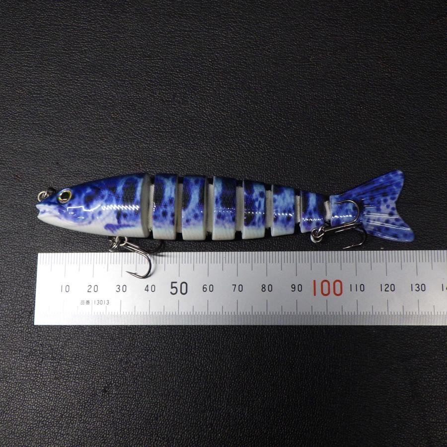 HENGJIA ジョイントルアー スイムベイト 13cm パープル系ブルー系 約