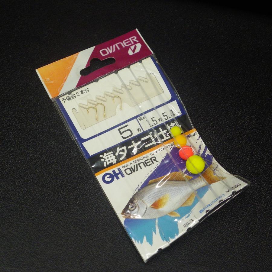 OWNER（オーナー） 海タナゴ仕掛(シモリ) ハリ5号 道糸1.5号5.4m ※未