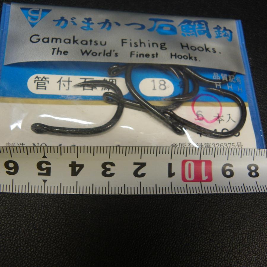 Gamakatsu（がまかつ） 管付石鯛 18号 6本入 ※未使用在庫品(17a0100