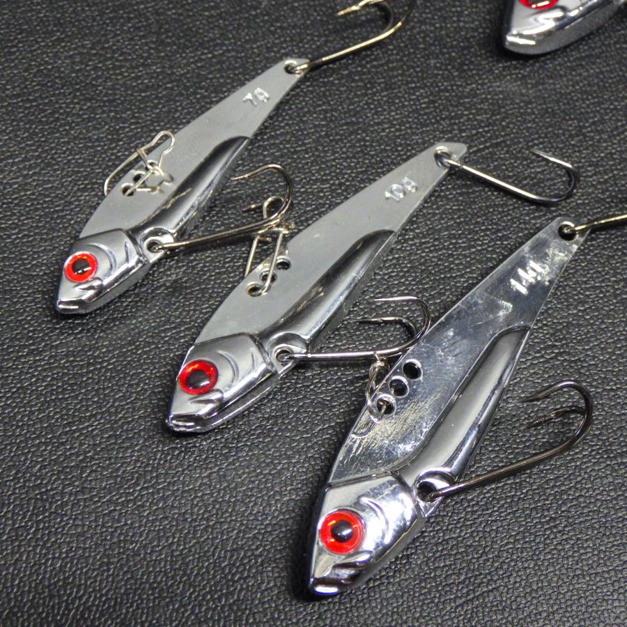 ダイソー メタルバイブ 7g 10g 14g 20g 26g シルバー系 5個セット
