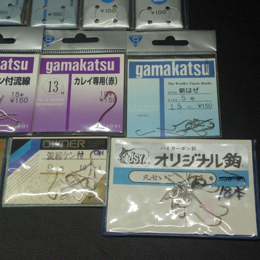 Gamakatsu（がまかつ） ケン付せいご/流線袖 赤ハゼ 早がけ等 糸付針
