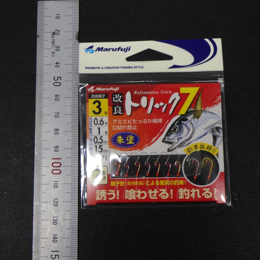 Marufuji（まるふじ） トリック7 3号 ハリス0.6号 幹糸1号 間15cm 枝
