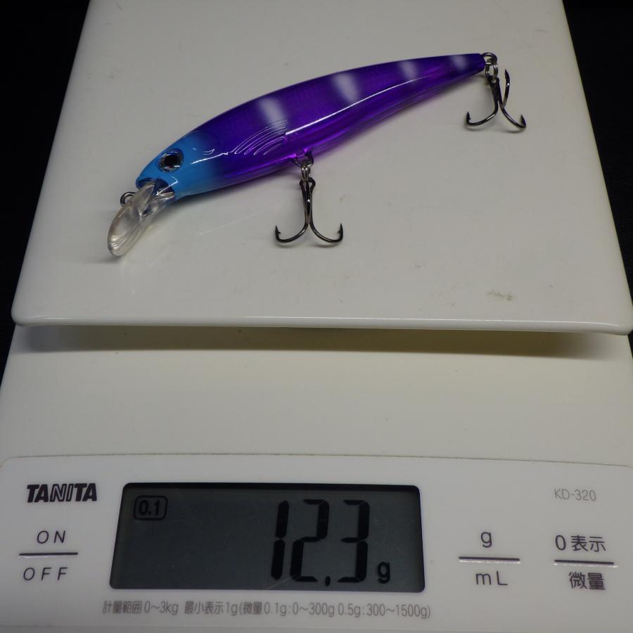 キャンドゥ フローティングミノー 約12/13g マルチカラー/パープル系 2