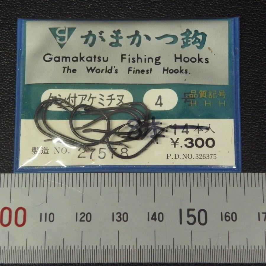 Gamakatsu（がまかつ） チヌ鈎 ケン付アケミチヌ ふかせチヌ 4号 3枚