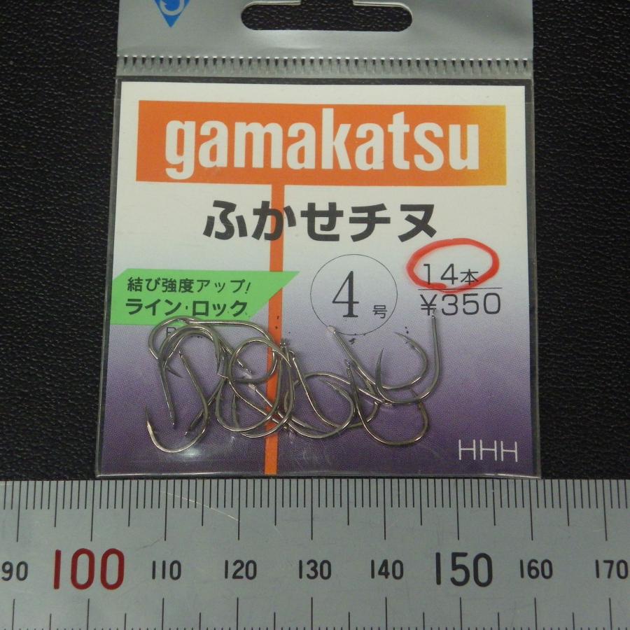 Gamakatsu（がまかつ） チヌ鈎 ケン付アケミチヌ ふかせチヌ 4号 3枚