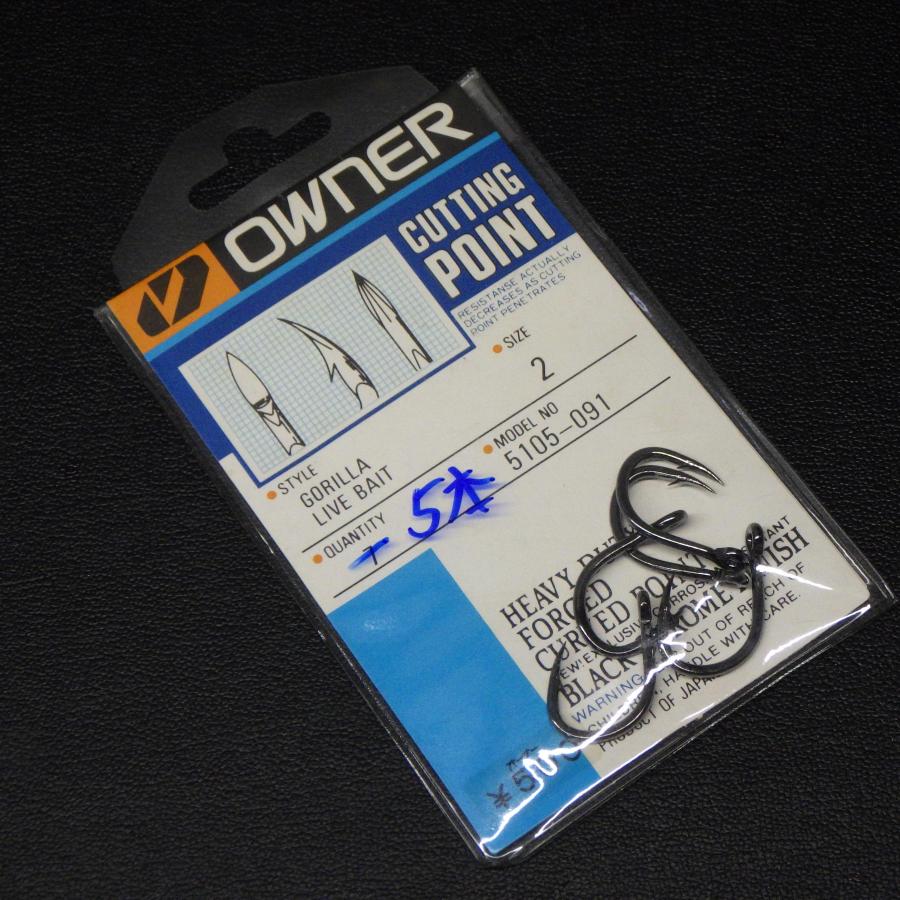 OWNER GORILLA LIVE BAIT カットゴリラ 2号 5本 ※数減※在庫品(27a0107