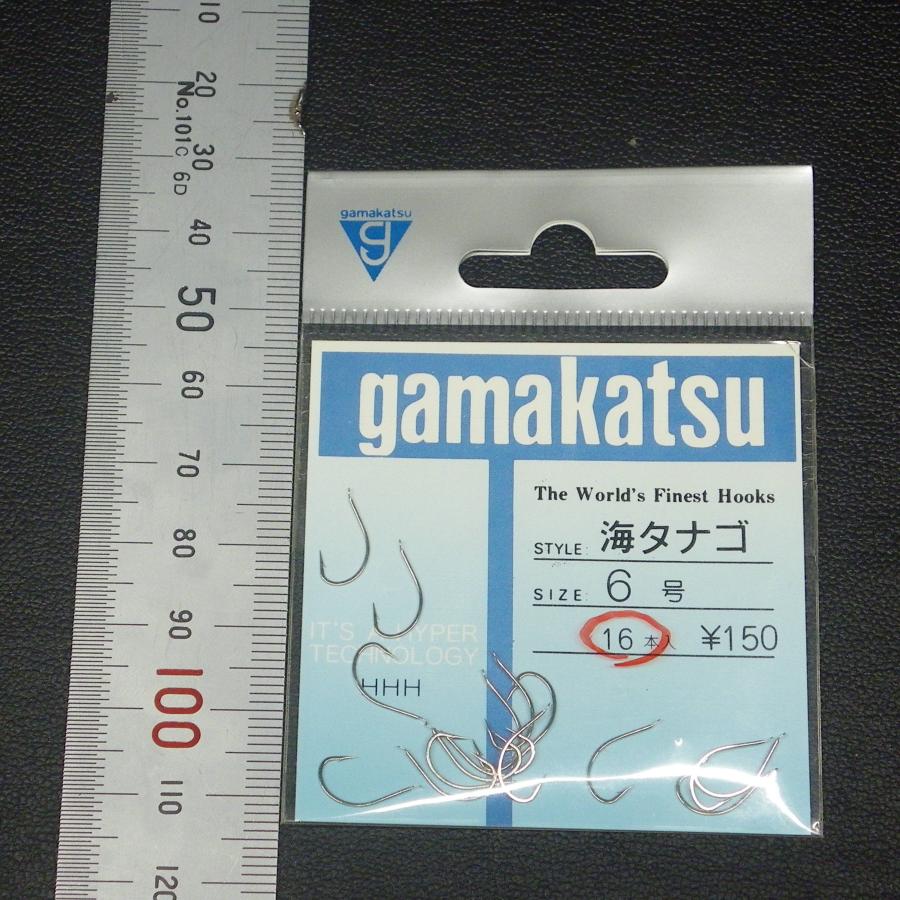 Gamakatsu 海タナゴ 6号 16本入 白 ※在庫品(31m0706)※クリックポスト