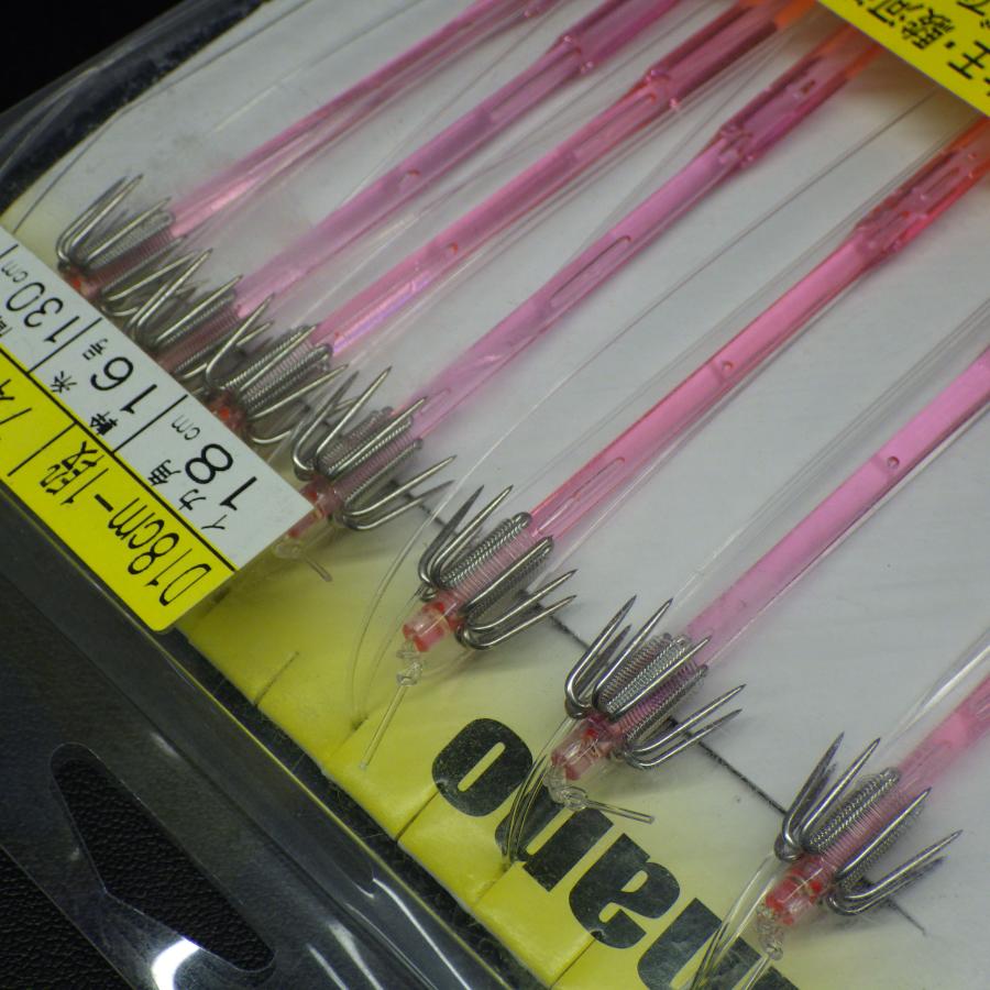 アマノ釣具 イカサビキ 7本直結仕掛 大山沖・大王・駿河湾 ピンクアワ