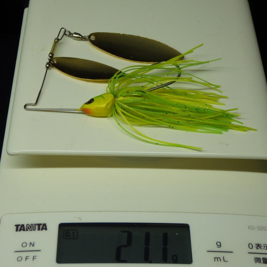 ベルズ ウッディベル スピナーベイト 2ヶセット グリーン系 ※中古在庫