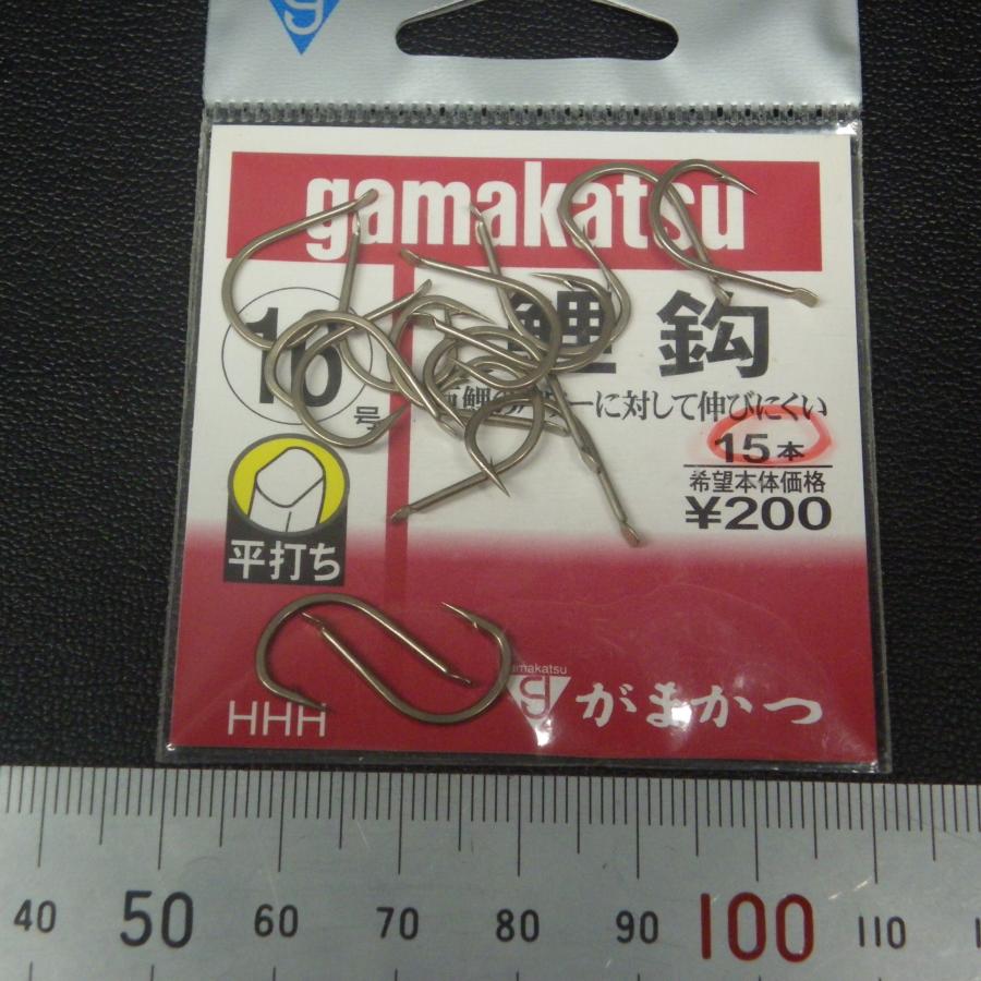 Gamakatsu（がまかつ） 鯉鈎 鯉角ひねり 15/16/17号 8点(合計94本
