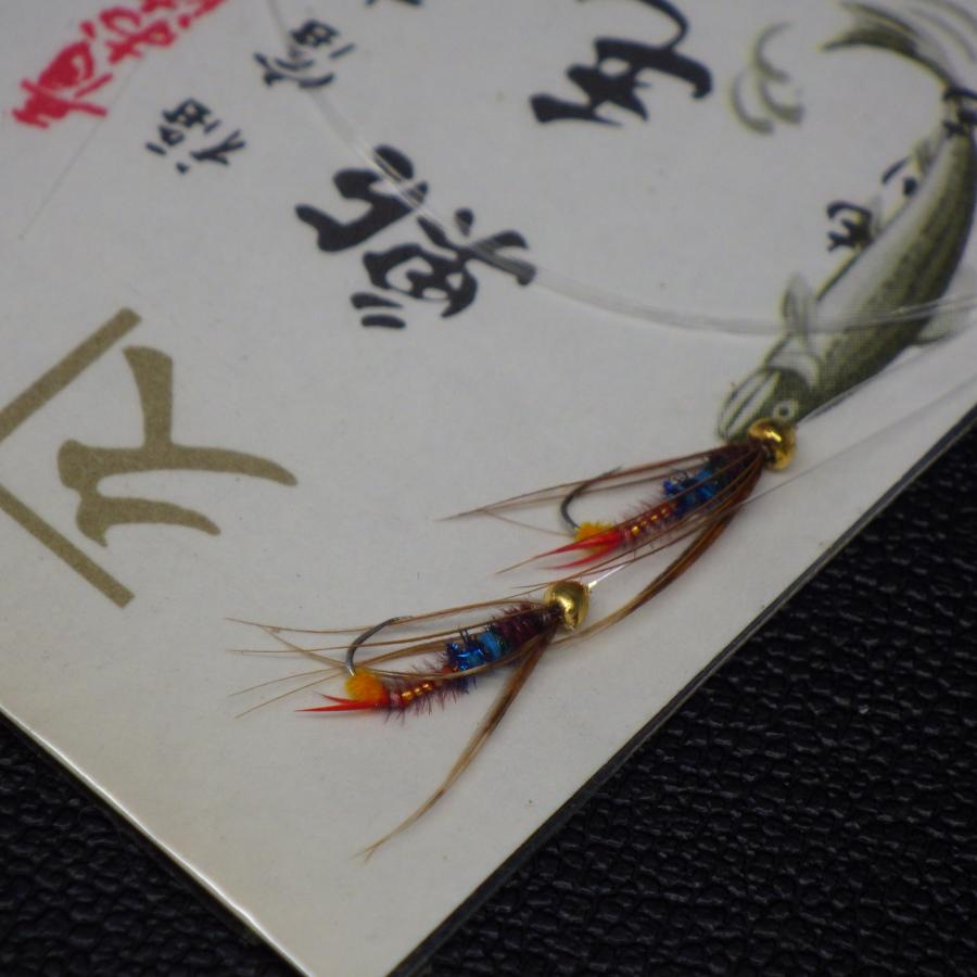 もりもと 鮎毛鉤 福富式 青お染 釣り針 鮎釣り アユ 渓流釣り ドブ釣り 