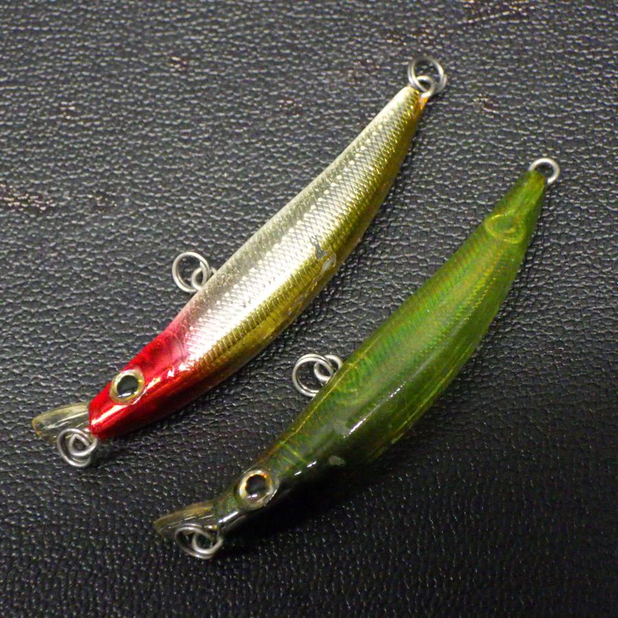 小型ミノー 5cm/1.7g 2個セット ※剥がれ有※中古在庫品(5r0509