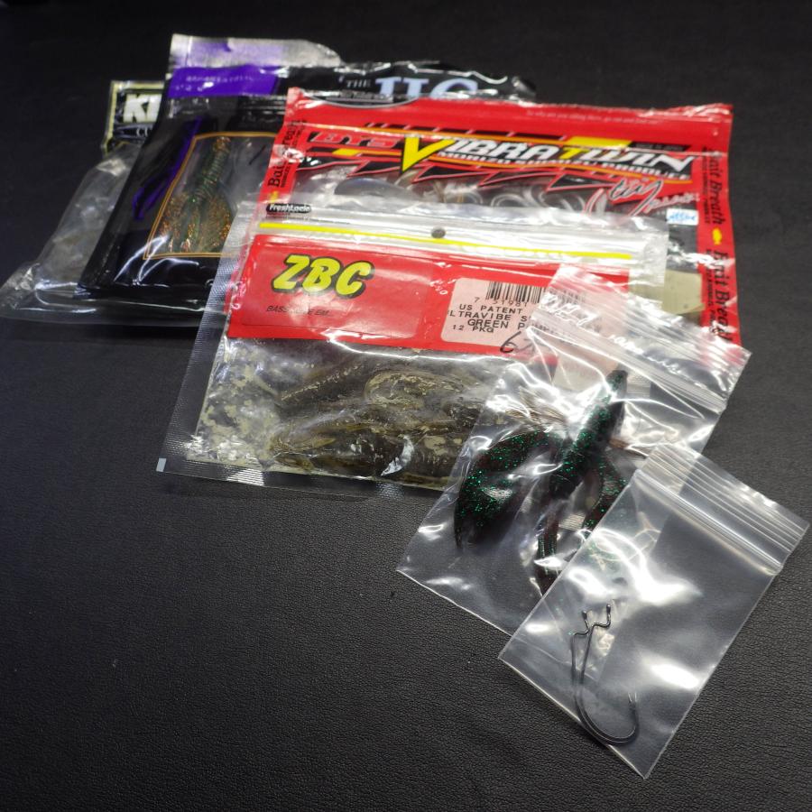 BYS VIBRA TWIN 5本入 その他ワームセット 合計6枚セット ※減有※在庫品