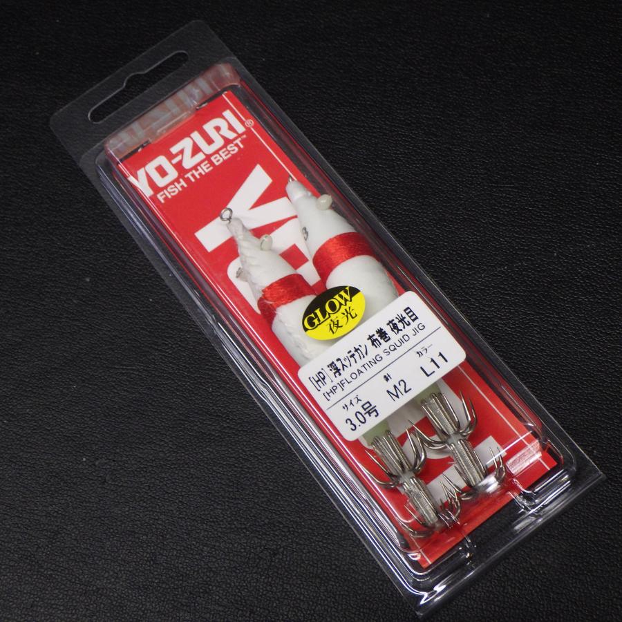 YO-ZURI Yo-zuri HP浮スッテカン 布巻 夜光目 3.0号 針M2 カラーL11 2