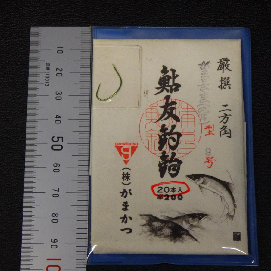Gamakatsu（がまかつ） 鮎友釣鉤 厳選 二方角 がま長良(丸耳)型 9号 2 