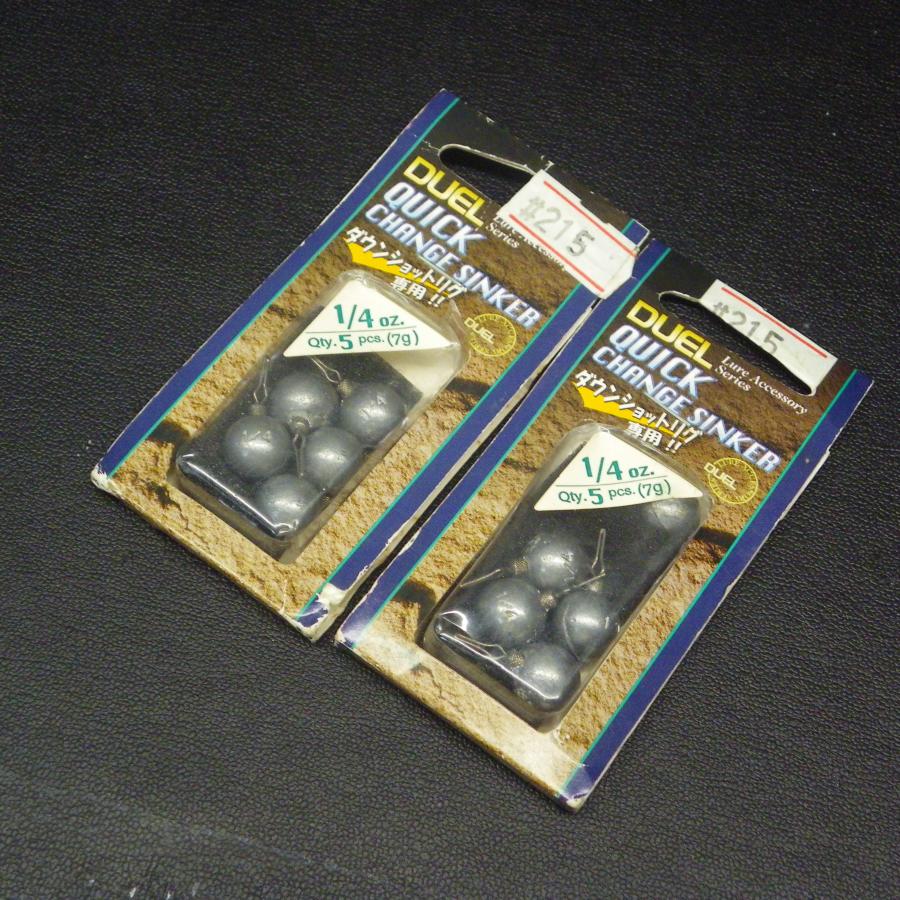 DUEL クイックチェンジシンカー 1/4 OZ. 7g 2枚 (10個) セット ※箱へこみ有 ※中古 (8L0404) ※クリックポスト