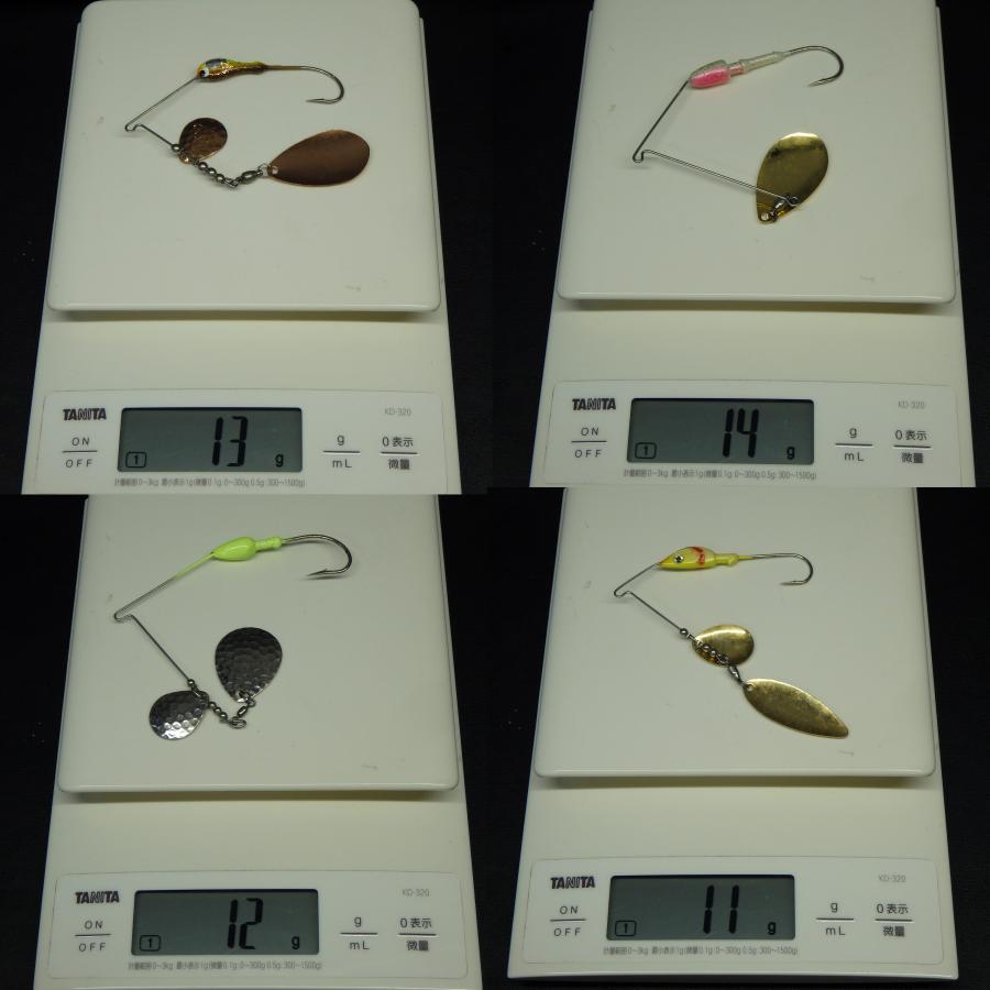 詳細不明 スピナーベイト 11g~34g 7個セット ※ラバースカート無し※中古