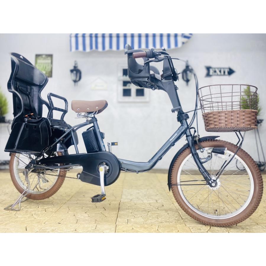 メタリックグレー  電動自転車 子供乗せ PF パナソニック ギュット Gyutto ２０インチ 3人乗り | Panasonic | 16