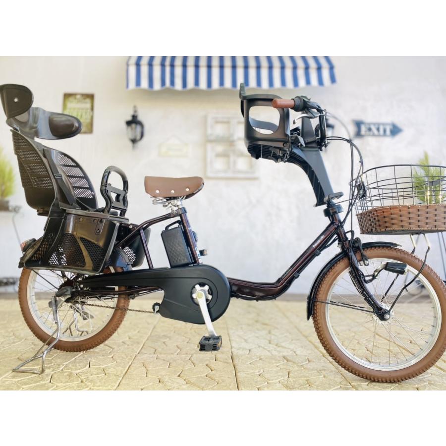 ブラウン 電動自転車 子供乗せ PJ パナソニック ギュット Gyutto ２０インチ 3人乗り | Panasonic | 13