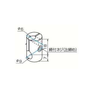 三好パイジョン マルパイジョン 異径穴タイプ(φ6・φ9) CS215 支柱45°｜dendouki2｜02