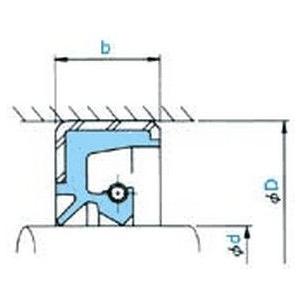 NOK オイルシール TB36040025 (AD5843E1) 大径TB型