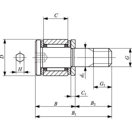 IKO 日本トムソン CFS3W ミニチュアカムフォロア 保持器付き・六角穴付き スラストワッシャ付き : 伝動機ドットコム ヤフー店 ...